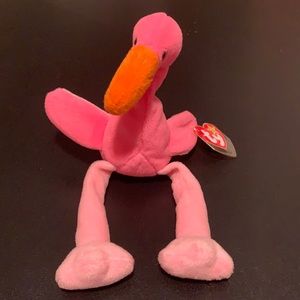 Pinky the flamingo Ty beanie baby